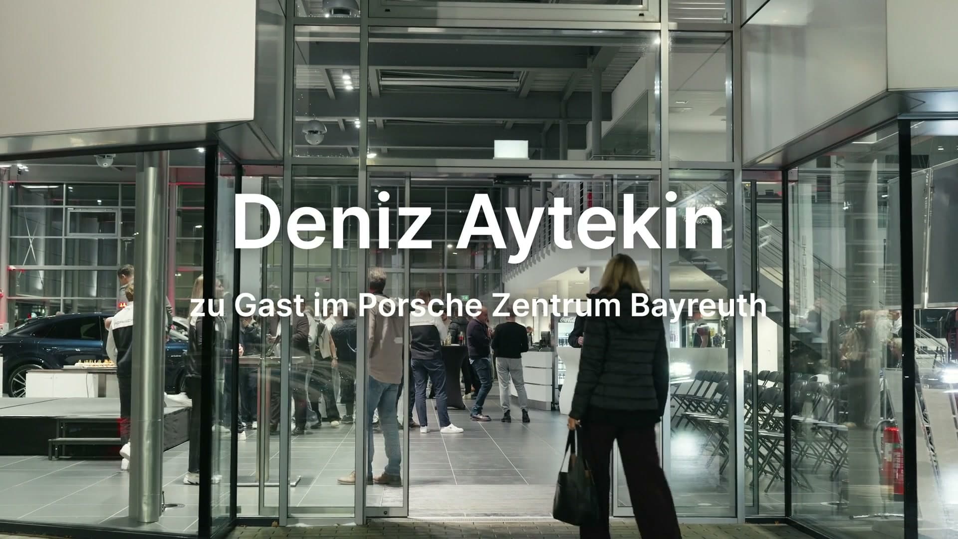 Deniz Aytekin im Porsche Zentrum Bayreuth – Livestream Produktion