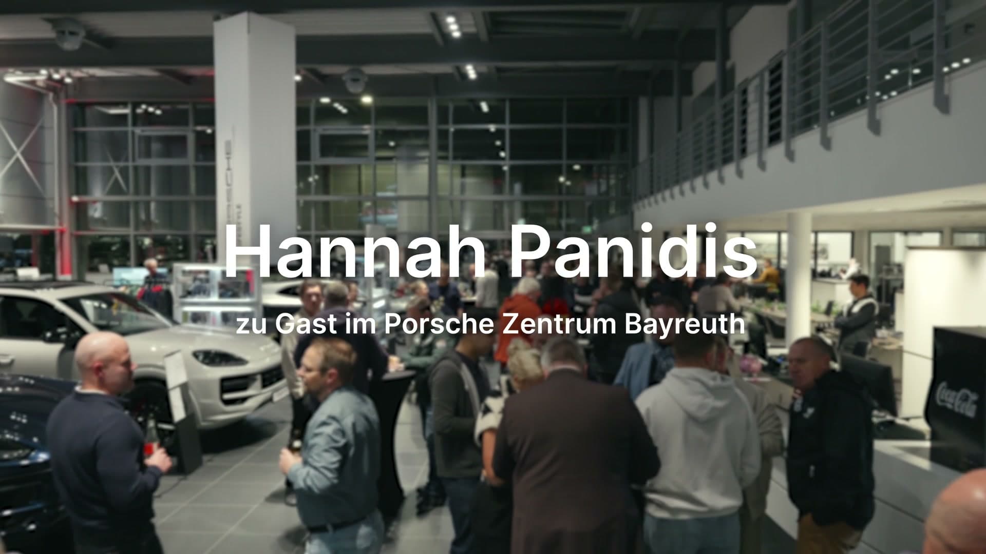 Hannah Panidis im Porsche Zentrum Bayreuth – Speaker Videoproduktion